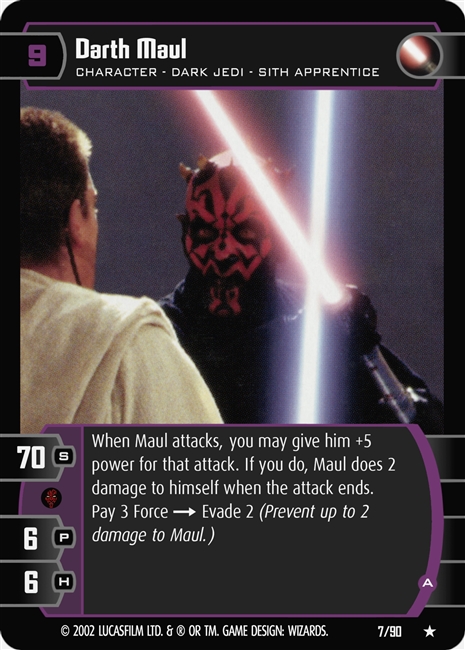 Darth Maul A (SR #7) FOIL