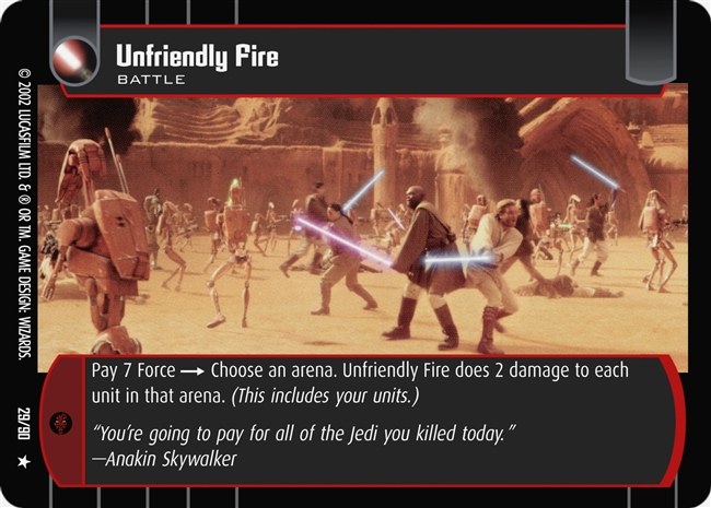 Unfriendly Fire (SR #29) FOIL