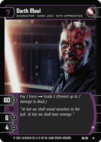 Star Wars TCG Darth Maul B - Sith Rising (TCG)