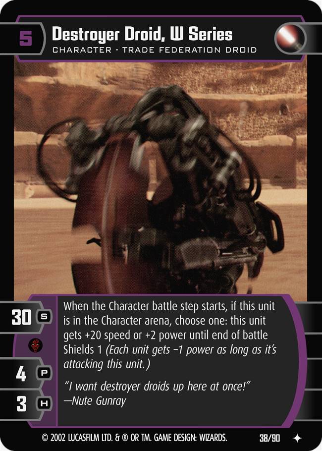 Destroyer Droid W Series (SR #38)