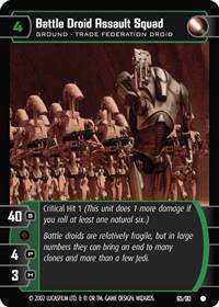 Star Wars TCG Battle Droid Assault Squad - Sith Rising (TCG)