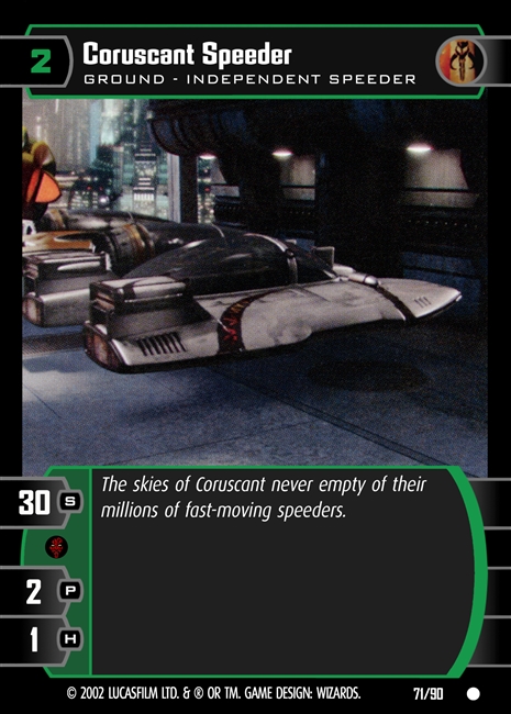 Coruscant Speeder FOIL