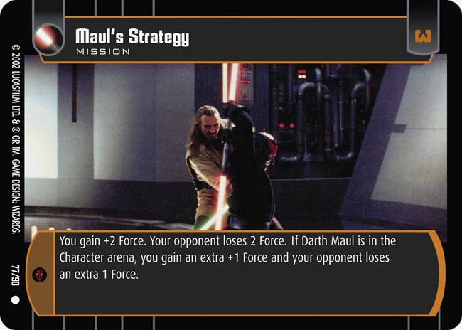 Star Wars TCG Maul s Strategy - Sith Rising (TCG)