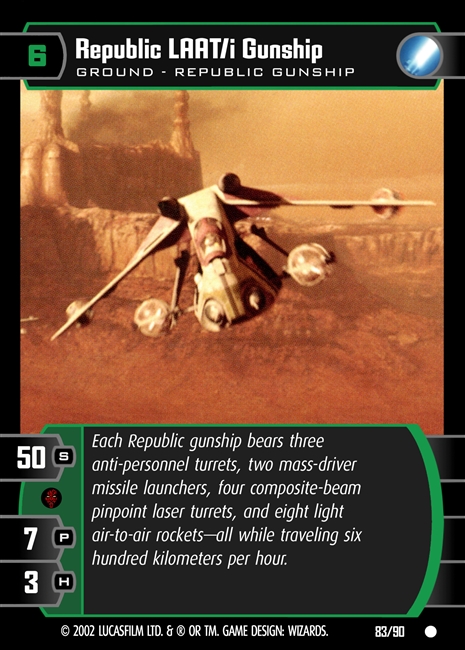 Republic LAAT i Gunship FOIL