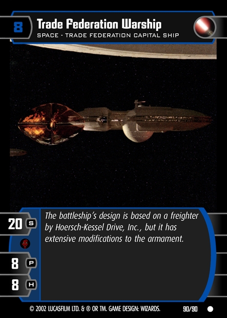 Trade Federation Warship FOIL