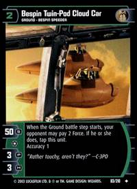 Star Wars TCG Bespin Twin Pod Cloud Car (ESB #83) - The Empire Strikes Back (TCG)
