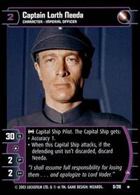 Star Wars TCG Captain Lorth Needa A (ESB # 8) - The Empire Strikes Back (TCG)