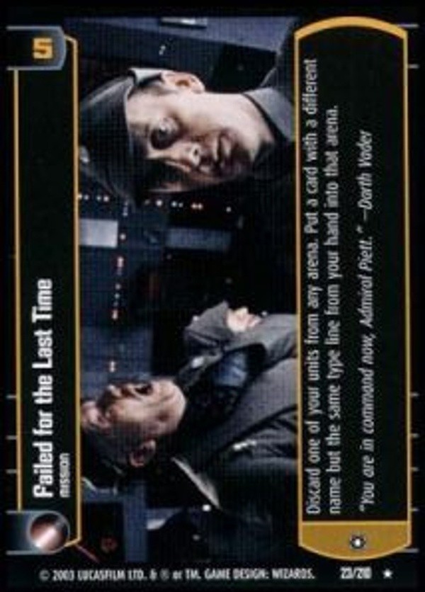 Star Wars TCG Failed for the Last Time FOIL - The Empire Strikes Back (ESB)