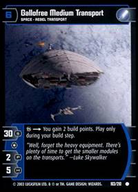 Star Wars TCG Gallofree Medium Transport (ESB #163) - The Empire Strikes Back (TCG)