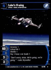 Star Wars TCG Lukes X wing C (ESB # 42) - The Empire Strikes Back (TCG)