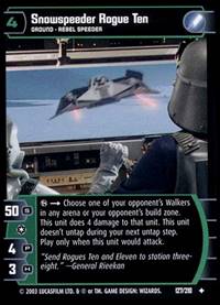 Star Wars TCG Snowspeeder Rogue Ten (ESB #127) - The Empire Strikes Back (TCG)