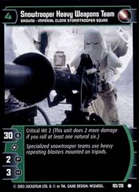 Star Wars TCG Snowtrooper Heavy Weapons Team (ESB #193) - The Empire Strikes Back (TCG)