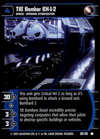 Star Wars TCG TIE Bomber EX 1 2 (ESB #201) - The Empire Strikes Back (TCG)