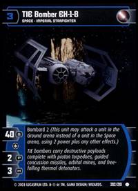 Star Wars TCG TIE Bomber EX 1 8 (ESB #202) - The Empire Strikes Back (TCG)