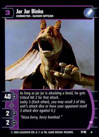 Star Wars TCG Jar Jar Binks B (TPM #17) - The Phantom Menace (TCG)