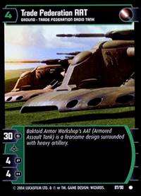 Star Wars TCG Trade Federation AAT (TPM #87) - The Phantom Menace (TCG)
