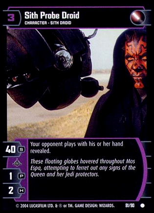 Sith Probe Droid (TPM #81) FOIL