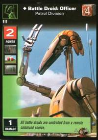 Young Jedi CCG Battle Droid: Officer, Patrol Division #102