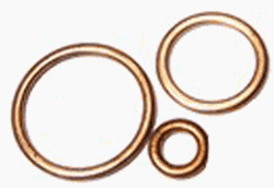 1-inch Copper-Asbestos High-Temp Sealing Gaskets - 3/32 | Brown Aircraft Supply