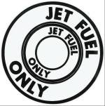 Buy Round "Jet Fuel Only" Sticker Decal for Airplane Marking | Brown Aircraft Supply