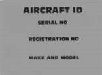 Aluminum Aircraft Decal for Serial No. Reg No & Make + Model | Brown Aircraft Supply