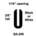 3/8" Tall Vinyl U-Channel Seal w/ 1/16" Opening - Blk or White | Brown Aircraft Supply