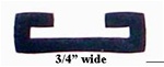 3/4" Wide Fuel Tank Strap Chafe Rubber - Rubber Aircraft Seals | Brown Aircraft Supply