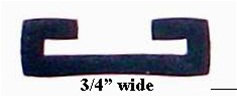 3/4" Wide Fuel Tank Strap Chafe Rubber - Rubber Aircraft Seals | Brown Aircraft Supply