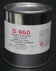 D-950 Heavy Duty Rubber Cement 1 Quart Can for Aircrafts | Brown Aircraft Supply