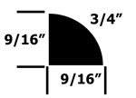 RB-5022 Aircraft Door Seal | Rubber Trim Seal for Piper, Cessna | Brown Aircraft Supply