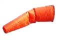 18" x 72" Orange Nylon Windsock for Aircrafts | Brown Aircraft Supply