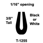T-1255 Black or White 3/8" U-Channel 25 Ft Package | Brown Aircraft Supply