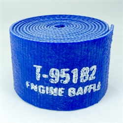 1/8" x 2" x 9' Silicone Engine Baffle (Textured Finish) Blue | Brown Aircraft Supply