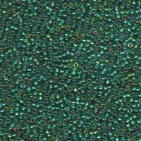 kelliesbeadboutique.com | 11/0 Miyuki Silver Lined Green AB Seed Beads