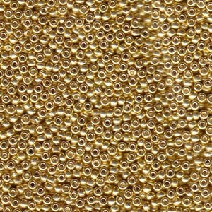 kelliesbeadboutique.com | 11/0  Duracoat Galvanized Gold Miyuki Seed Beads