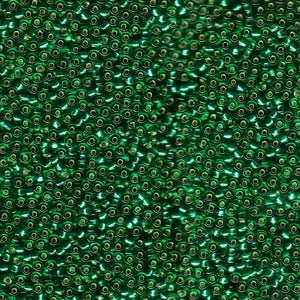11/0 S/L Green Miyuki Seed Beads