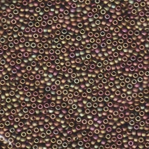 11/0 Matte Metallic Khaki Iris Miyuki Seed Beads