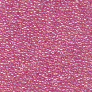kelliesbeadboutique.com | 11/0 Miyuki Fuchsia Lined Crystal AB Seed Beads