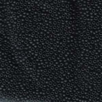 kelliesbeadboutique.com | 11/0 Miyuki Matte Opaque Black Seed Beads