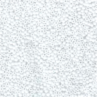 kelliesbeadboutique.com | 11/0 Miyuki Matte Opaque White Seed Beads