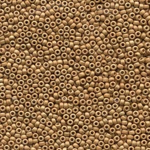 kelliesbeadboutique.com | 11/0 Duracoat Matte Gold Galvanized Seed Beads