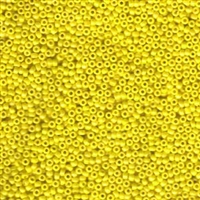 kelliesbeadboutique.com | 11/0 Miyuki Opaque Yellow Luster Seed Beads