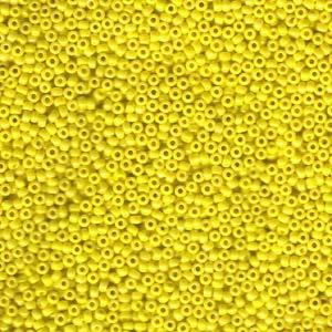 kelliesbeadboutique.com | 11/0 Miyuki Opaque Yellow Luster Seed Beads