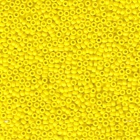 15/0 Miyuki Seed Beads Yellow Opaque