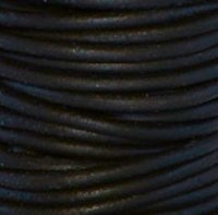 kelliesbeadboutique.com | Natural Black Round Leather Cording