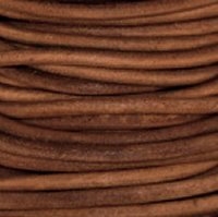 kelliesbeadboutique.com | Natural Light Brown Leather Cording