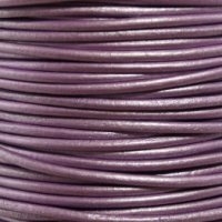 kelliesbeadboutique.com | Chandni Metallic Round Leather Cording