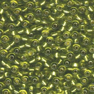 kelliesbeadboutique.com | 6/0 Miyuki Silver Lined Chartreuse Seed Beads