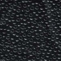 kelliesbeadboutique.com | 6/0 Miyuki Opaque Black Seed Beads