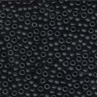 kelliesbeadboutique.com | 6/0 Miyuki Matte Black Seed Beads